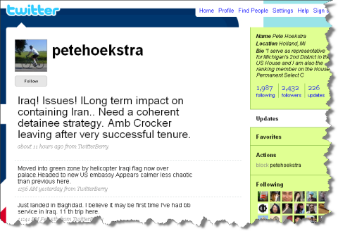 Peter Hoekstra, Iraq and Security