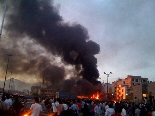 Teheran burning Teheran burning